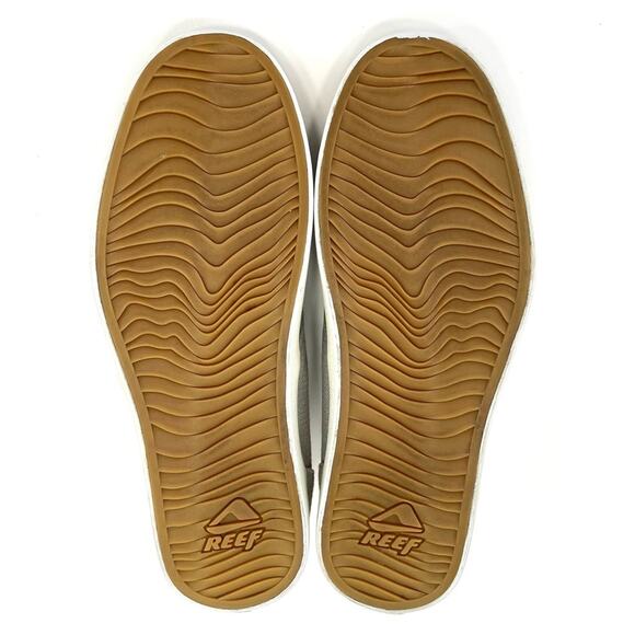 Reef Deckhand 2 TX Women Sneaker Sz 8 Gray/Ocean Canvas Comfort Lace-Tie Low Top - Picture 6 of 14